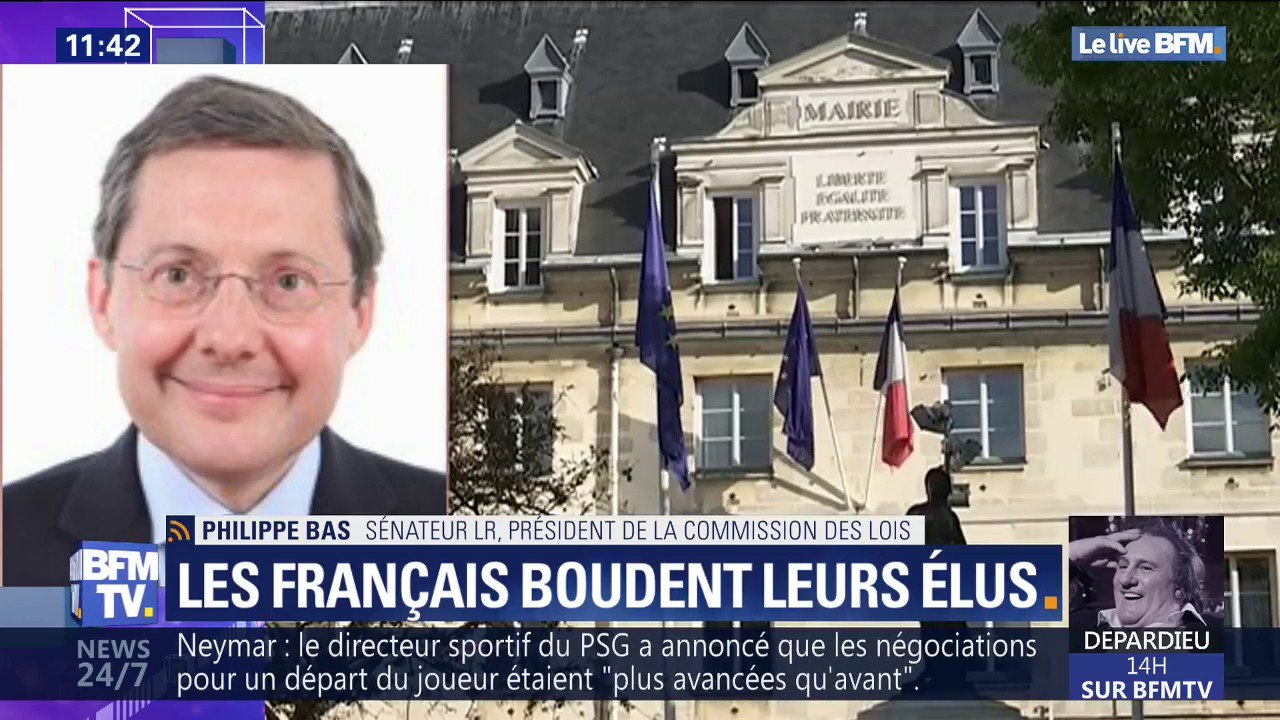 Maires agressés: pour Philippe Bas (LR), "cette aggravation de la situation n'est pas tolérable"