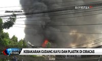 Kebakaran Gudang di Ciracas-Jakarta Timur, 23 Mobil Pemadam Dikerahkan