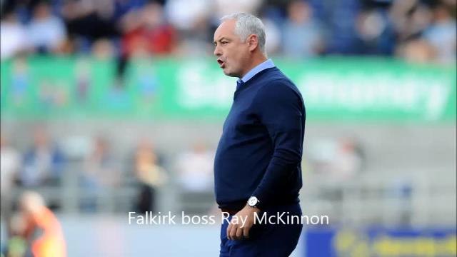 Falkirk manager Ray McKinnon and Dumbarton boss Jim Duffy