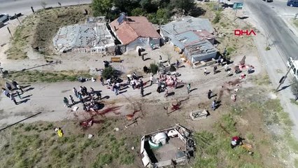 Ankara'da kurbanlar yine açık alanlarda kesildi