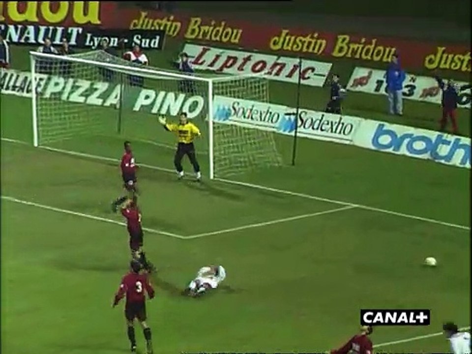 20/01/96 : OL-SRFC : penalty manqué Maurice (78')