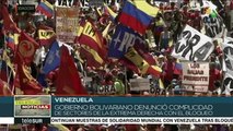 Venezolanos salen a las calles para expresar rechazo a bloqueo