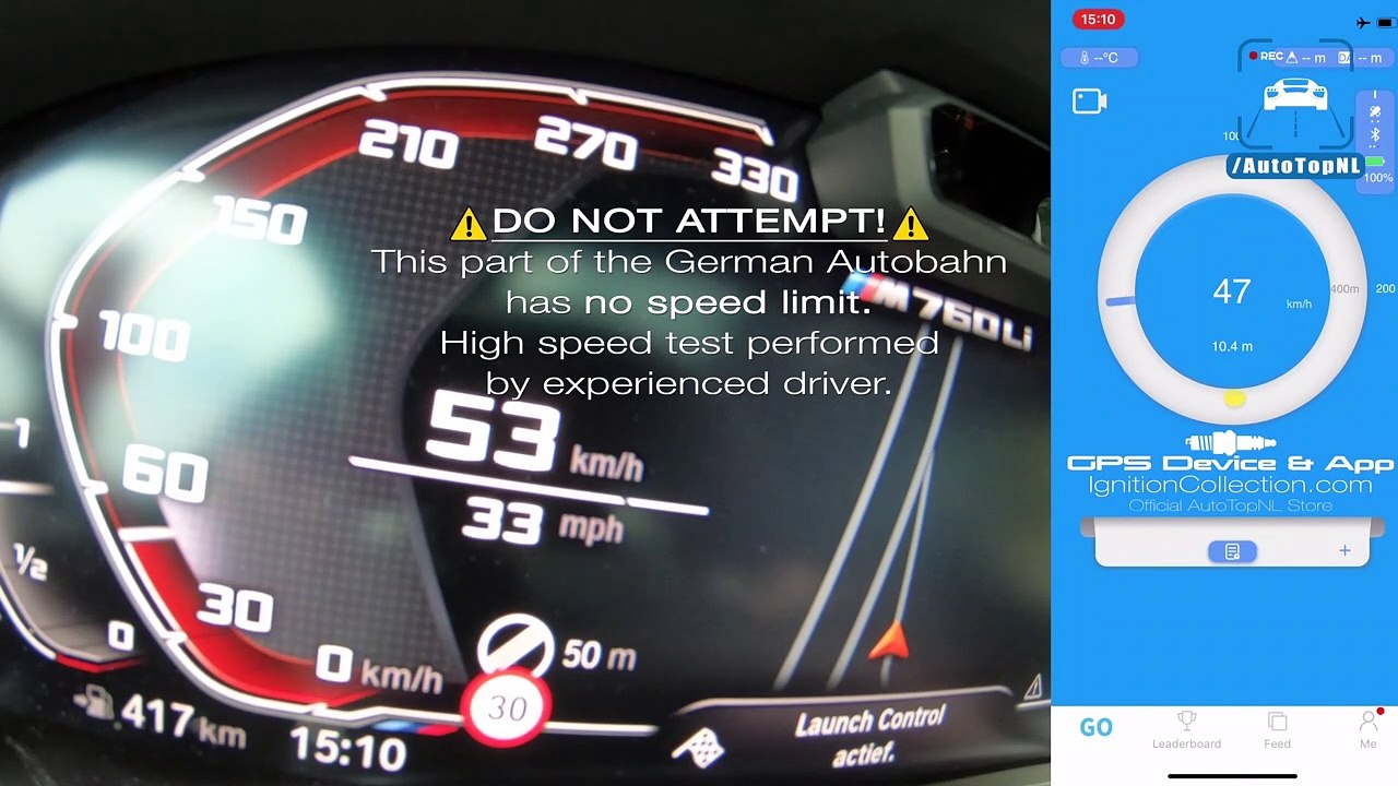 2020 BMW M760Li V12 ACCELERATION & TOP SPEED 0-316KMH 0-196MPH DRAGY GPS by AutoTopNL