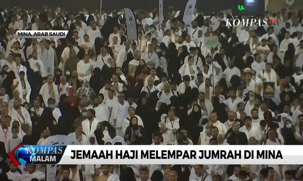 Laporan Haji 2019 - Usai Wukuf, Jemaah Haji Indonesia Lempar Jumrah Aqabah