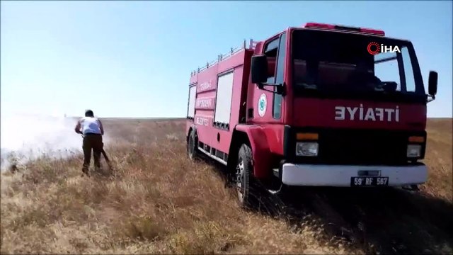 Elektrik tellerine çarpan kuş yangın çıkardı, 2 bin dönüm mera alev alev yandı