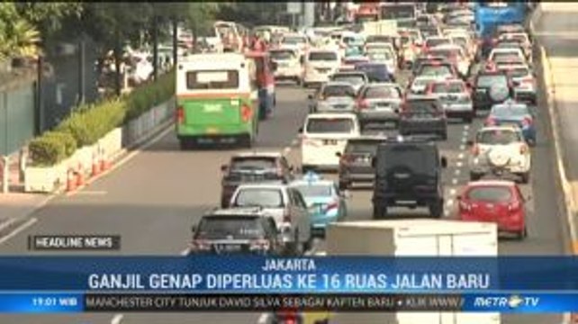 Besok, Rute Baru Ganjil Genap Diuji Coba