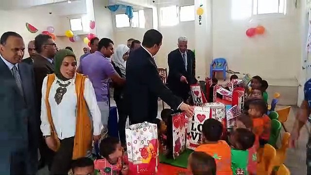 محافظ القليوبية يشارك الأيتام فرحة عيد الأضحى