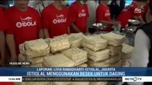 Masjid Istiqlal Gunakan Besek untuk Bagikan Daging Kurban