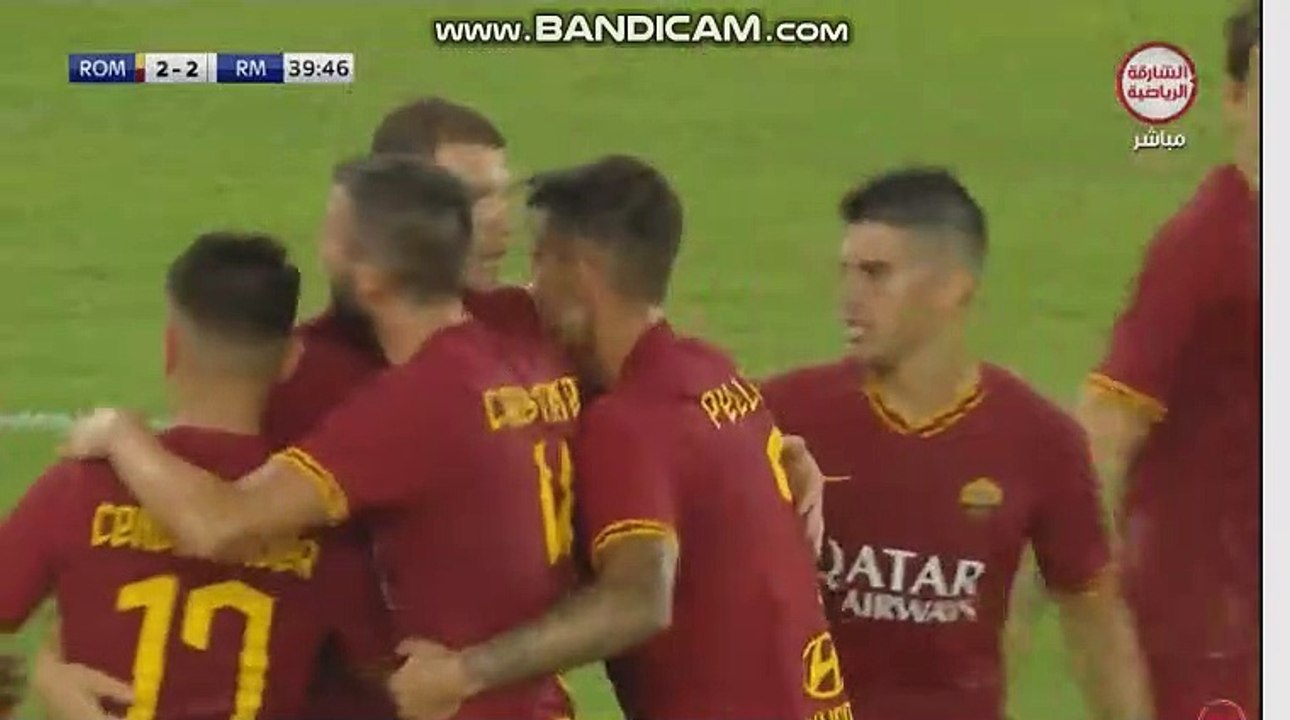 Roma - Real Madrid 2-2 GOAL DZEKO 11-08-2019