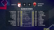 Resumen partido entre Santa Fe y Patriotas Boyacá Jornada 5 Clausura Colombia
