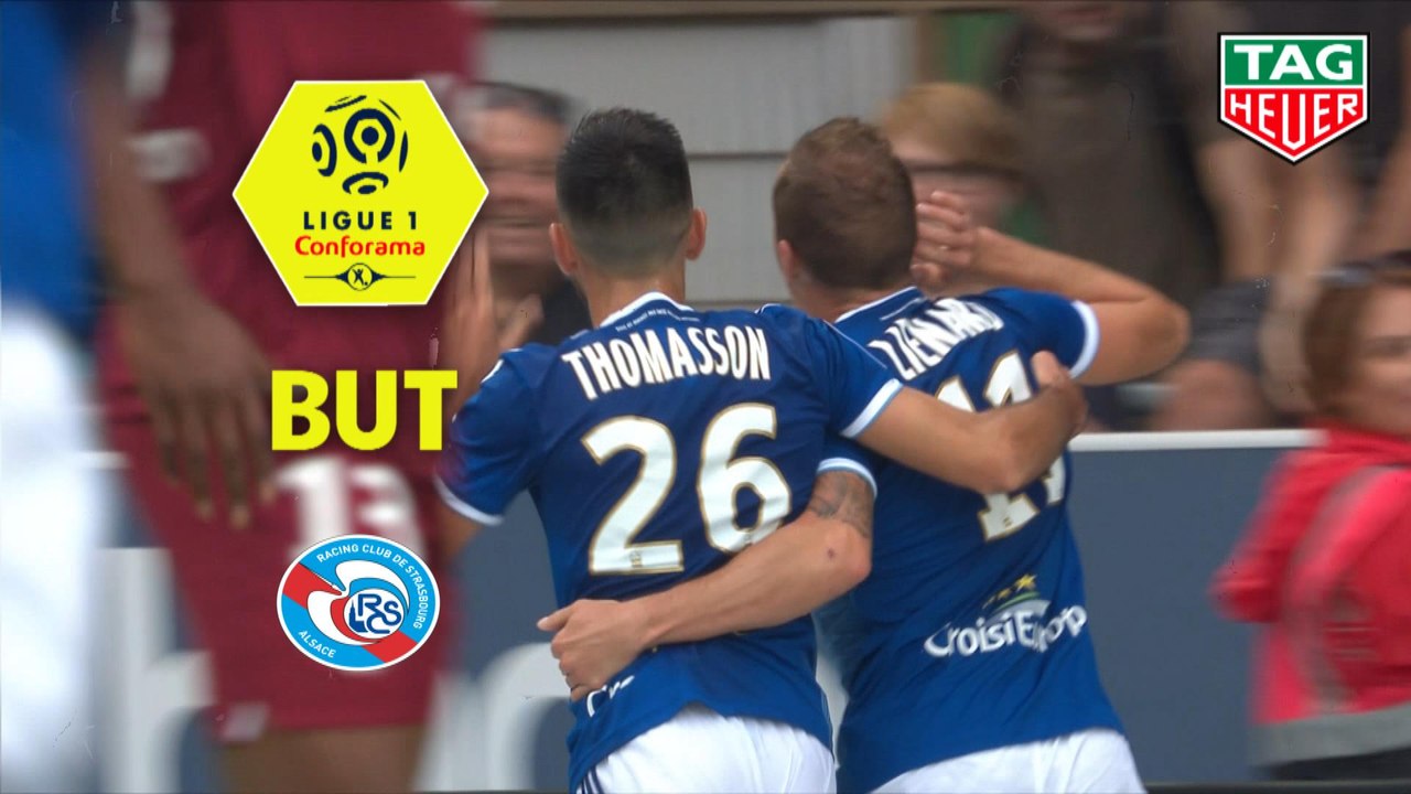 But Adrien THOMASSON (21ème) / RC Strasbourg Alsace - FC Metz - (1-1) - (RCSA-FCM) / 2019-20