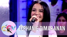 Zephanie talks about her eargerness to become a versatile artist like Sarah G | GGV