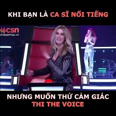 when you are a famous singer but you want to join the voice