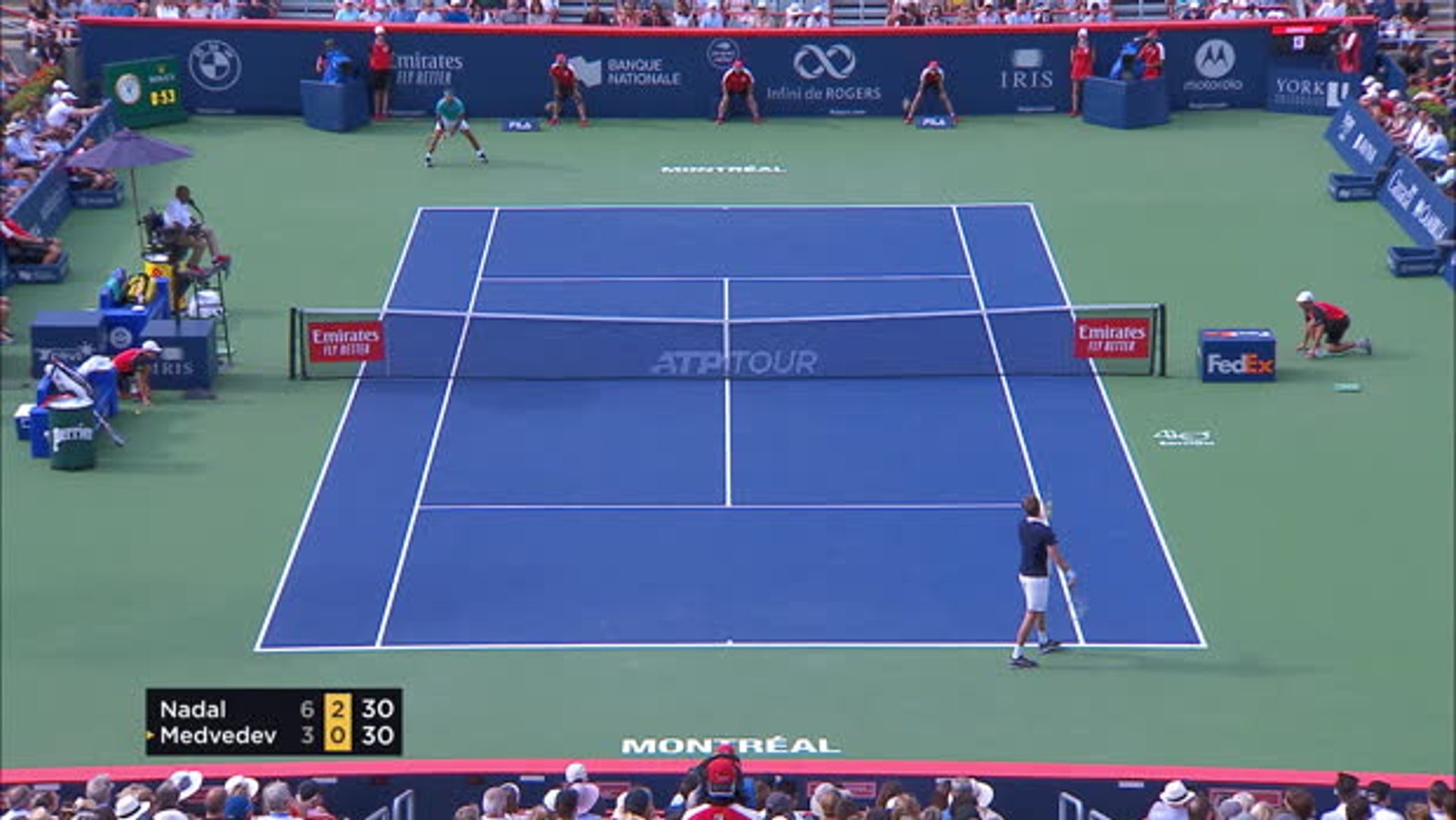 ATP Montreal: Nadal bt Medvedev (6-3 6-0) - فيديو Dailymotion
