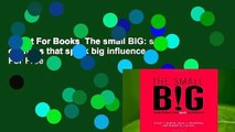 About For Books  The small BIG: small changes that spark big influence  For Free