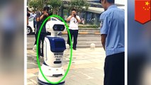 中國推機器人警察 人臉辨識抓犯人樣樣行