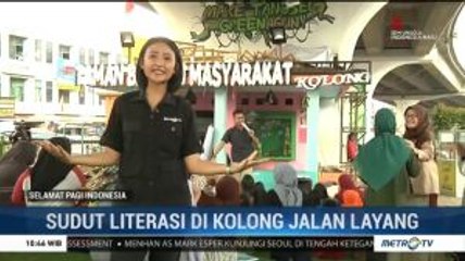 Sudut Literasi di Kolong Jalan Layang