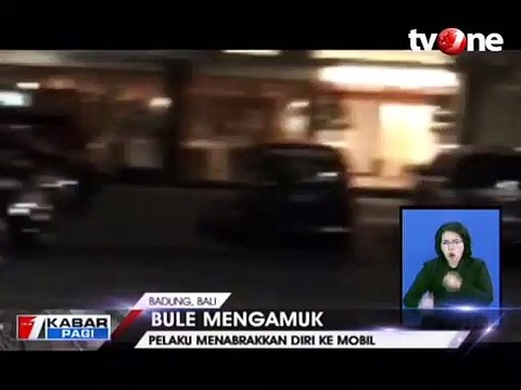 Bule Mengamuk di Jalanan Bali Viral di Media Sosial