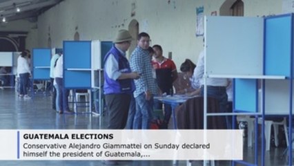 Conservative Alejandro Giammattei declares himself Guatemala's new president