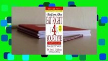 Full version  Eat Right 4 Your Type: The Individualized Blood Type Diet Solution  Review