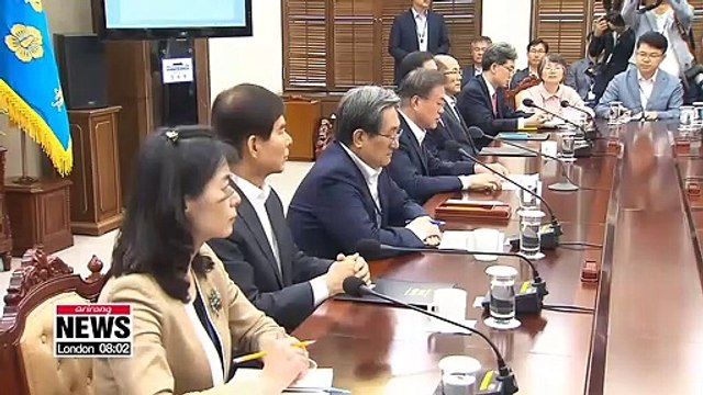 Pres. Moon emphasizes the need to maintain objectiveness toward Japan's economic retaliation
