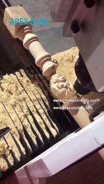 1530-4axis wood cnc turning lathe for Staircases, Stairway Balusters, Stairway Newel Posts, Dining Table Legs, End Table Legs, Sofa Table Legs, Bar Stool Legs, Chair (2)