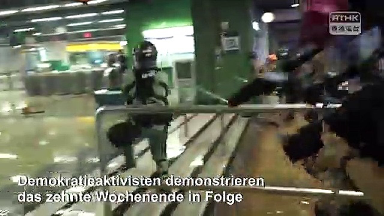 Neue eskalation der gewalt in hongkong