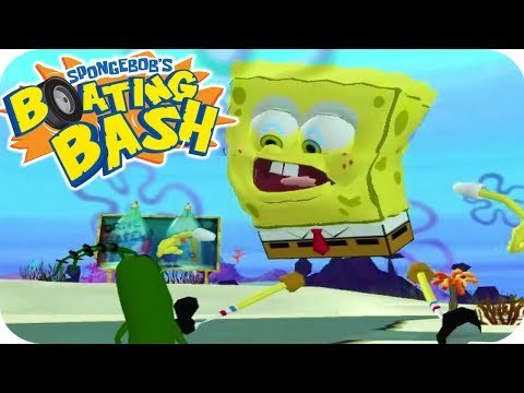SpongeBob's Boating Bash All Cutscenes | Full Game Movie (Wii)