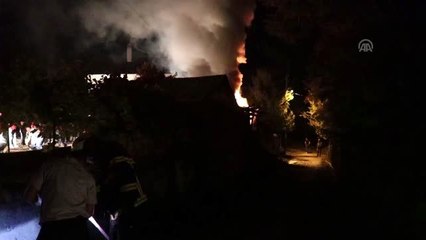 Odunluk ve balya yangını