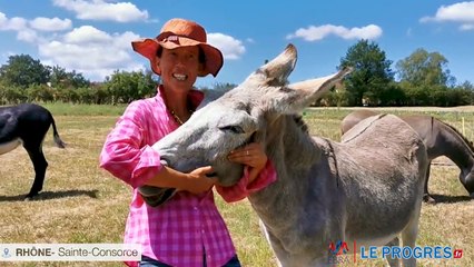 Ingrid Ruillat agricultrice à Sainte-Consorce 69