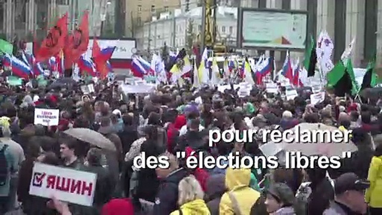 Record de mobilisation en Russie : près de 50.000 manifestants demandent des "élections libres"