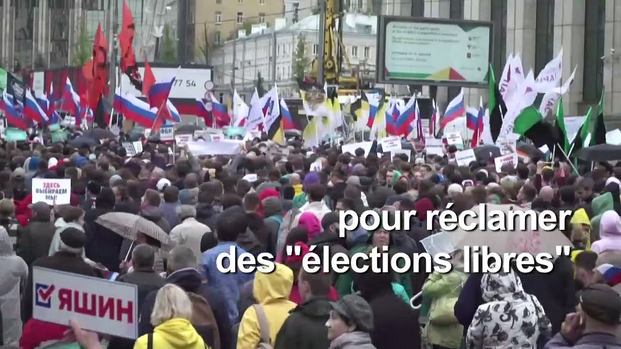 Record de mobilisation en Russie : près de 50.000 manifestants demandent des "élections libres"