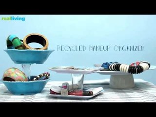 DIY: Recycled Makeup Organizer