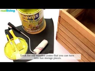 DIY: Colorful Storage Crates