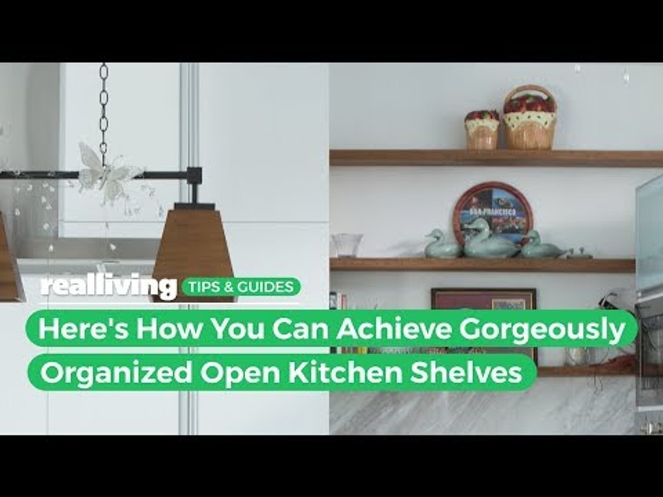 Here's How You Can Achieve Gorgeously Organized Open Kitchen Shelves