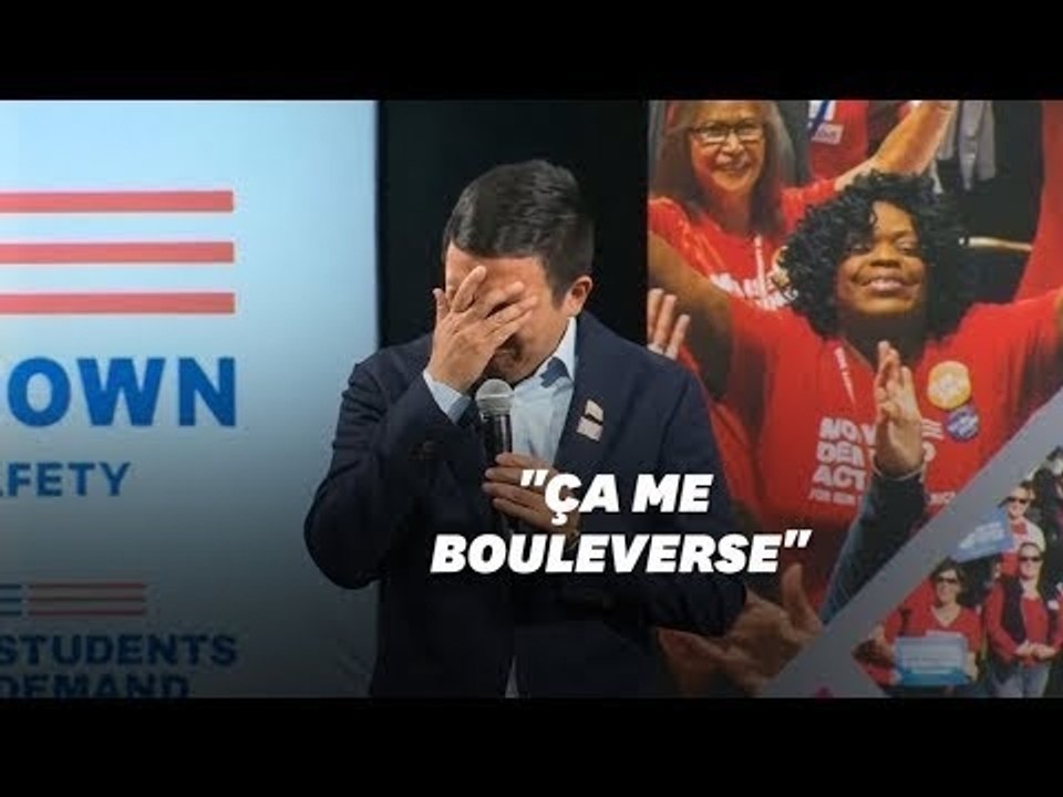 Le démocrate Andrew Yang fond en larmes pendant un panel sur la violence armée