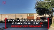 Gun Store in Texas Facing Backlash After Promoting a Back-to-School Sale on all Firearms