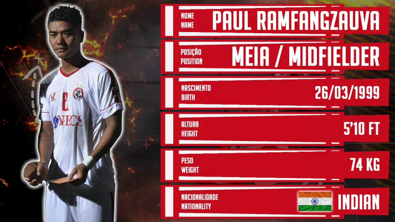 ⚽ PAUL RAMFANGZAUVA / MIDFIELDER - AIZAWL FC