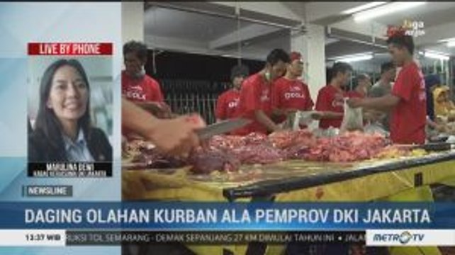 Pemprov DKI Bagikan Daging Kurban Siap Saji