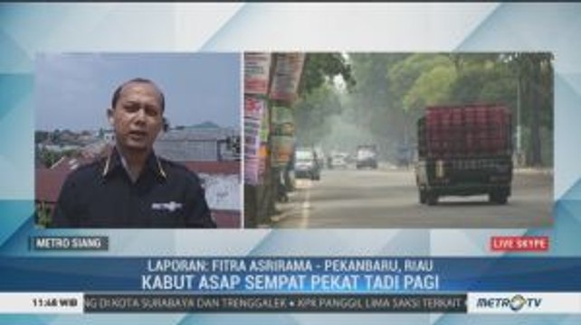Kabut Asap Ganggu Aktivitas Warga Pekanbaru