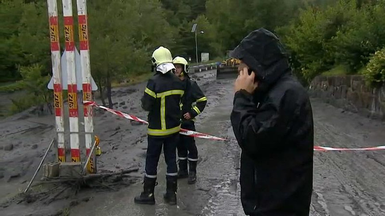 Gewitter löst im Wallis Schlammlawine aus