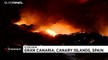 شاهد: حريق في جزيرة كناريا الكبرى والسلطات تجلي السكان المحليين