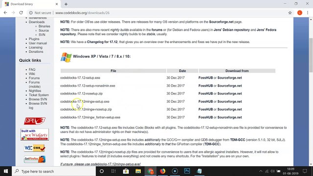 How to Install Codeblocks IDE for C and C++ on Windows 10?