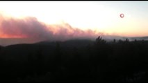 Kütahya'daki orman yangına havadan ve karadan müdahale ediliyor