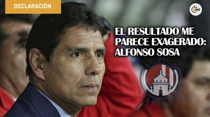 El resultado es duro, me parece exagerado: Alfonso Sosa | Conferencia