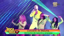 Los famosos de la TV ecuatoriana  que asistieron al concierto de Maluma