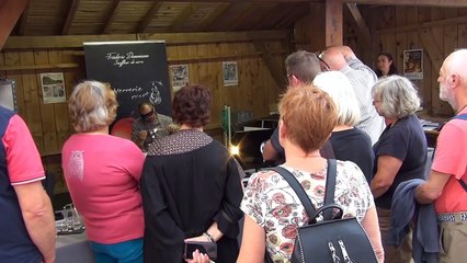Frédéric DEMOISSON, Maître Verrier, Musée du Verre d'Argonne, Les Islettes (Meuse), 28/7/2019.