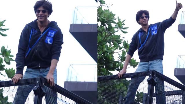 Shahrukh Khan gives Eid wishes to fans outside Mannat; Watch video | FilmiBeat