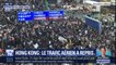 Hong-Kong: le trafic aérien a repris à l'aéroport après avoir été paralysé par un sit-in géant des manifestants pro-démocratie