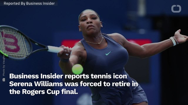Suffering Back Spasms, A Crying Serena Williams Drops Out Of Rogers Cup Final